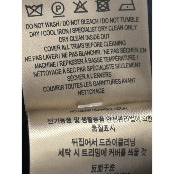 Burberry London Black Straight Leg Uniform Dress Pants -Satin Side Line Sz 56 - Picture 15 of 15